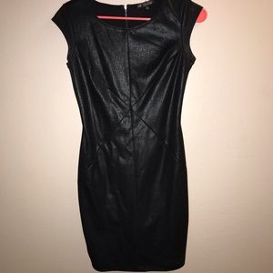 AMAZING black pleather dress!